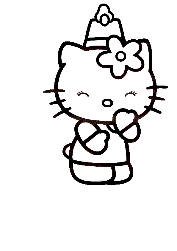 Malvorlagen-Ausmalbilder, Hello Kitty-52