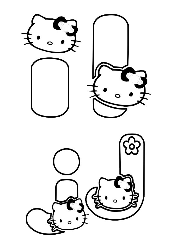 Malvorlagen-Ausmalbilder, Hello Kitty-55